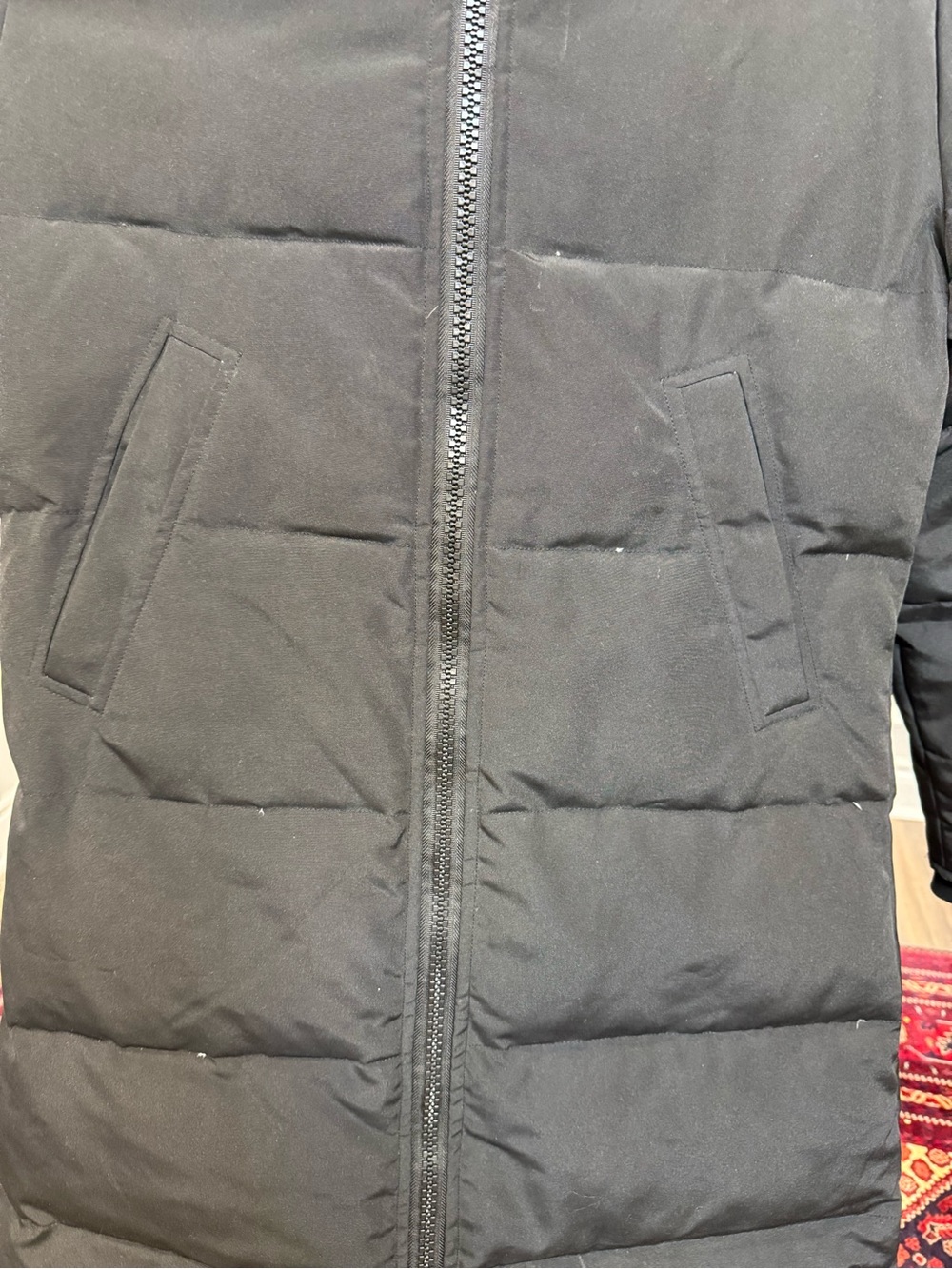 Canada Goose Black Long Quilted Puffer Jacket